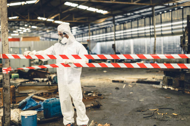 Professional Biohazard technician working in New London, MN